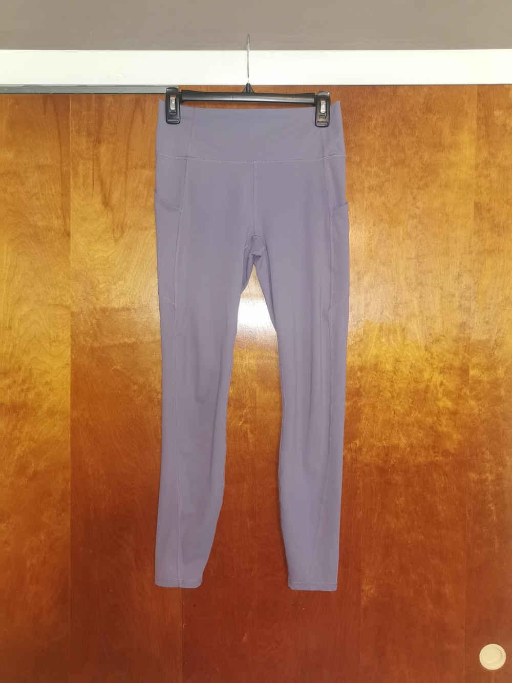 Fabletics Women's Oasis PureLuxe High Waist with Pockets Leggings, Purple, XS